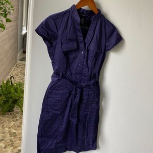 Purple T shirt dress
